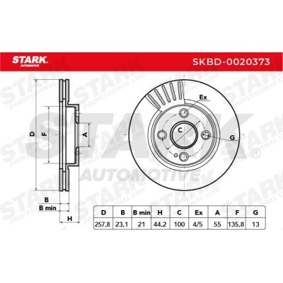 Tarcza hamulcowa Stark SKBD-0020373 SKBD-0020373 - foto 5