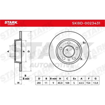 Tarcza hamulcowa Stark SKBD-0023431 SKBD-0023431 - foto 5