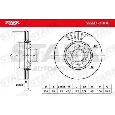 Tarcza hamulcowa Stark SKAD-2006 SKAD-2006 - foto 3