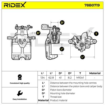 Zacisk Hamulcowy RIDEX 78B0719 78B0719 - foto 6