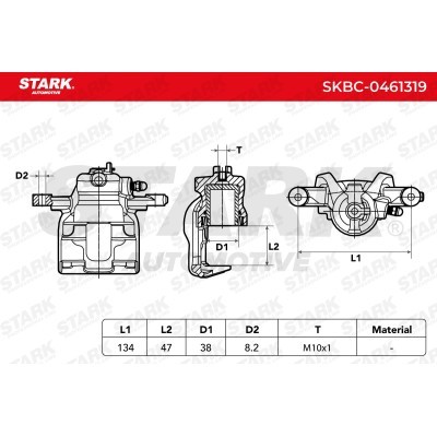 Zacisk Hamulcowy Stark SKBC-0461319 SKBC-0461319 - foto 6