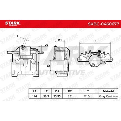 Zacisk Hamulcowy Stark SKBC-0460677 SKBC-0460677 - foto 6