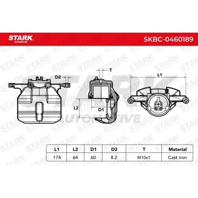 Zacisk Hamulcowy Stark SKBC-0460189 SKBC-0460189 - foto 8