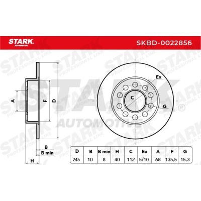 Tarcza hamulcowa Stark SKBD-0022856 SKBD-0022856 - foto 4