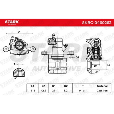 Zacisk Hamulcowy Stark SKBC-0460262 SKBC-0460262 - foto 5