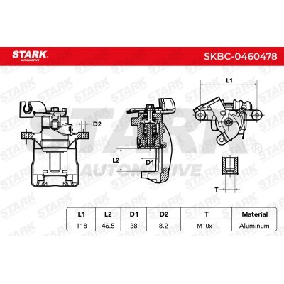 Zacisk Hamulcowy Stark SKBC-0460478 SKBC-0460478 - foto 6