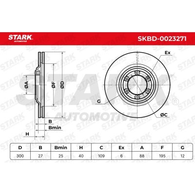 Tarcza hamulcowa Stark SKBD-0023271 SKBD-0023271 - foto 7