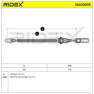 Linka Hamulca Ręcznego RIDEX 124C0076 124C0076 - foto 5