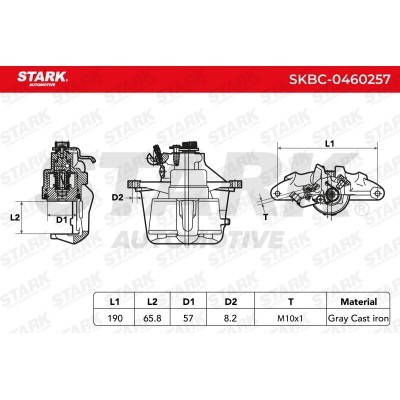 Zacisk Hamulcowy Stark SKBC-0460257 SKBC-0460257 - foto 6