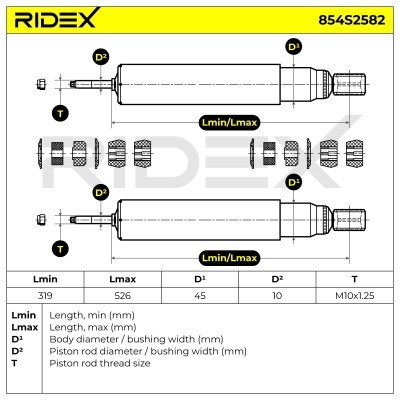 Amortyzator RIDEX 854S2582 854S2582 - foto 5