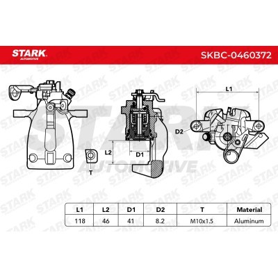 Zacisk Hamulcowy Stark SKBC-0460372 SKBC-0460372 - foto 4
