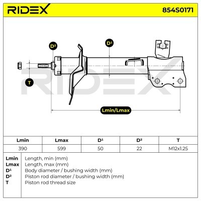 Amortyzator RIDEX 854S0171 854S0171 - foto 8