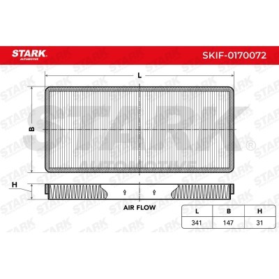 Filtr Kabinowy Stark SKIF-0170072 SKIF-0170072 - foto 2