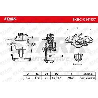 Zacisk Hamulcowy Stark SKBC-0461137 SKBC-0461137 - foto 8
