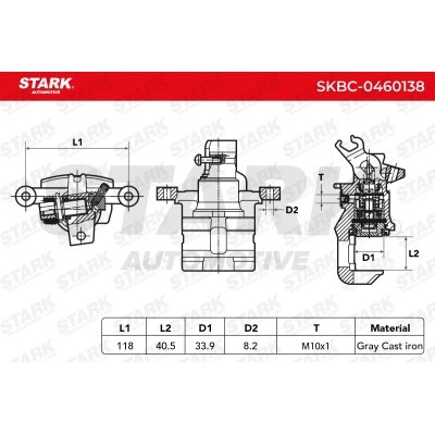 Zacisk Hamulcowy Stark SKBC-0460138 SKBC-0460138 - foto 5
