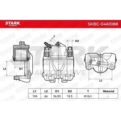 Zacisk Hamulcowy Stark SKBC-0461088 SKBC-0461088 - foto 3