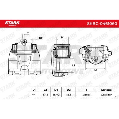 Zacisk Hamulcowy Stark SKBC-0461060 SKBC-0461060 - foto 6