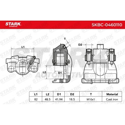 Zacisk Hamulcowy Stark SKBC-0460110 SKBC-0460110 - foto 7