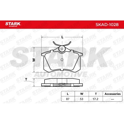 Klocki hamulcowe Stark SKAD-1028 SKAD-1028 - foto 3