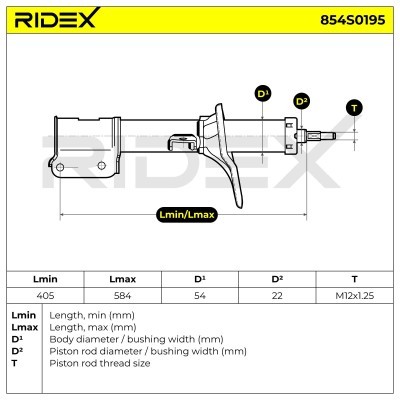 Amortyzator RIDEX 854S0195 854S0195 - foto 9