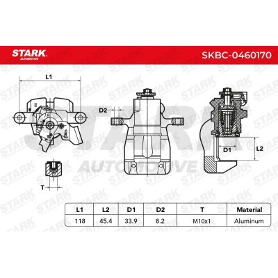 Zacisk Hamulcowy Stark SKBC-0460170 SKBC-0460170 - foto 11