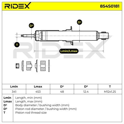 Amortyzator RIDEX 854S0181 854S0181 - foto 4