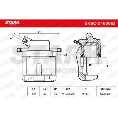 Zacisk Hamulcowy Stark SKBC-0460052 SKBC-0460052 - foto 4