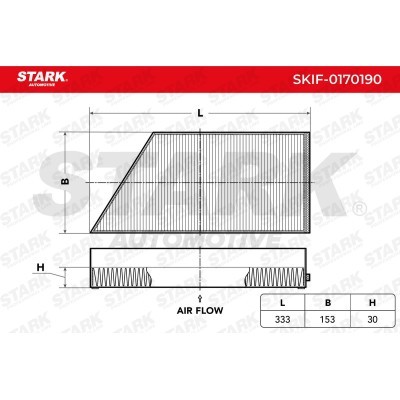 Filtr Kabinowy Stark SKIF-0170190 SKIF-0170190 - foto 3