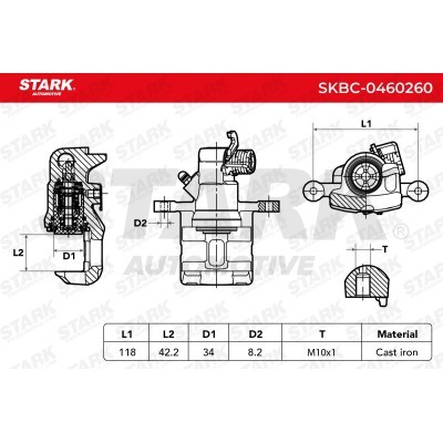Zacisk Hamulcowy Stark SKBC-0460260 SKBC-0460260 - foto 5