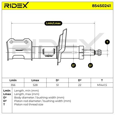 Amortyzator RIDEX 854S0241 854S0241 - foto 9