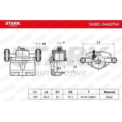 Zacisk Hamulcowy Stark SKBC-0460741 SKBC-0460741 - foto 6