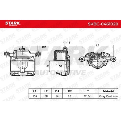 Zacisk Hamulcowy Stark SKBC-0461020 SKBC-0461020 - foto 6