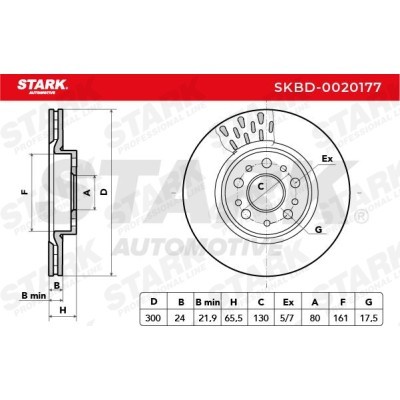Tarcza hamulcowa Stark SKBD-0020177 SKBD-0020177 - foto 5