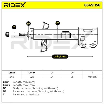 Amortyzator RIDEX 854S1156 854S1156 - foto 7