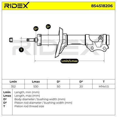Amortyzator RIDEX 854S18206 854S18206 - foto 8