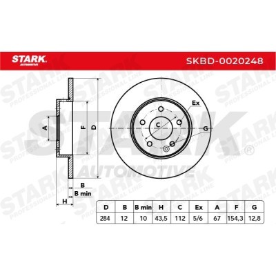 Tarcza hamulcowa Stark SKBD-0020248 SKBD-0020248 - foto 4