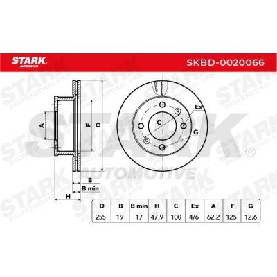 Tarcza hamulcowa Stark SKBD-0020066 SKBD-0020066 - foto 5