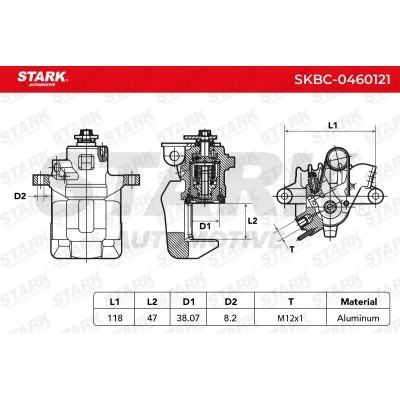 Zacisk Hamulcowy Stark SKBC-0460121 SKBC-0460121 - foto 5