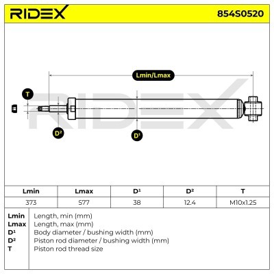 Amortyzator RIDEX 854S0520 854S0520 - foto 8