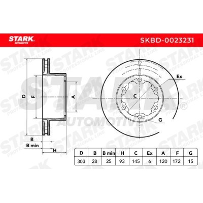 Tarcza hamulcowa Stark SKBD-0023231 SKBD-0023231 - foto 4