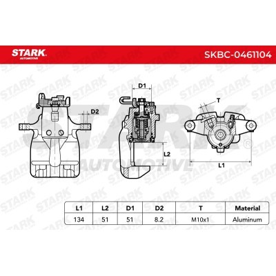 Zacisk Hamulcowy Stark SKBC-0461104 SKBC-0461104 - foto 5