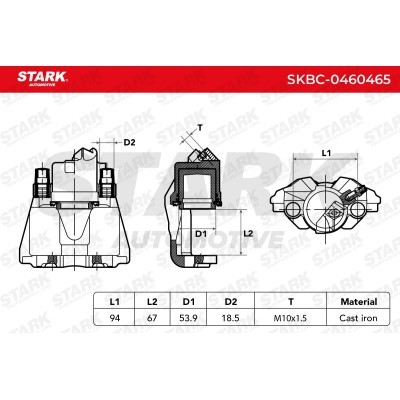 Zacisk Hamulcowy Stark SKBC-0460465 SKBC-0460465 - foto 5