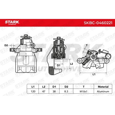 Zacisk Hamulcowy Stark SKBC-0460221 SKBC-0460221 - foto 4