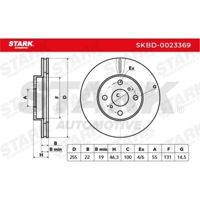 Tarcza hamulcowa Stark SKBD-0023369 SKBD-0023369 - foto 6