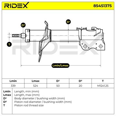 Amortyzator RIDEX 854S1375 854S1375 - foto 6