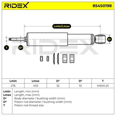 Amortyzator RIDEX 854S0198 854S0198 - foto 8