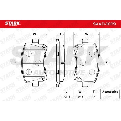 Klocki hamulcowe Stark SKAD-1009 SKAD-1009 - foto 5