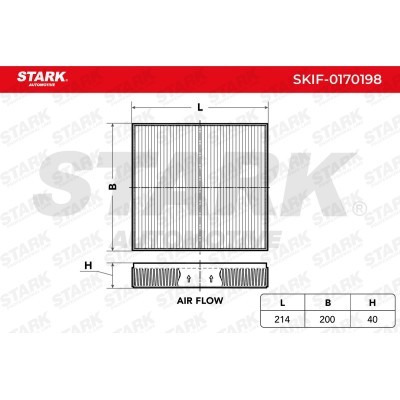 Filtr Kabinowy Stark SKIF-0170198 SKIF-0170198 - foto 3