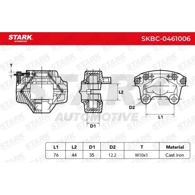Zacisk Hamulcowy Stark SKBC-0461006 SKBC-0461006 - foto 6