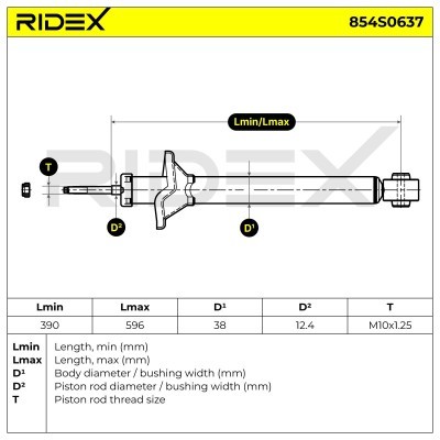 Amortyzator RIDEX 854S0637 854S0637 - foto 8